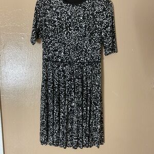 Black and White speckled Dress